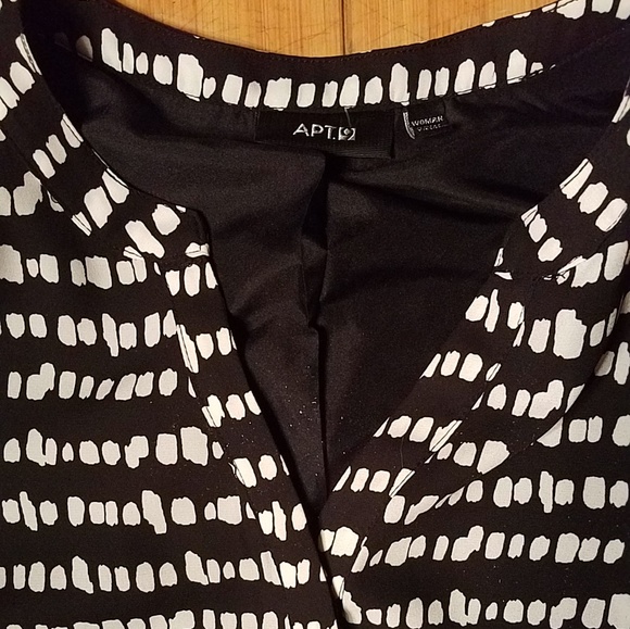 Apt 9 button up lined b/w sleeveless long dress18w - Picture 3 of 3
